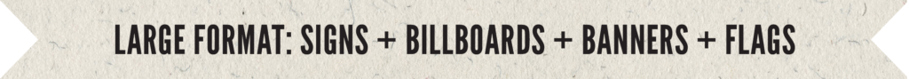 Banner for signs, billboards, flags